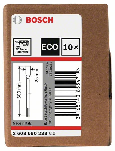 Bosch SDS-max pljosnata dleta, 10/1, 600x25mm, 2608690238 - slika 2