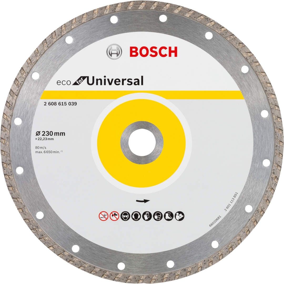 Dijamantska rezna ploča ECO For Universal Bosch 2608615048, 230x22.23x3.0x7