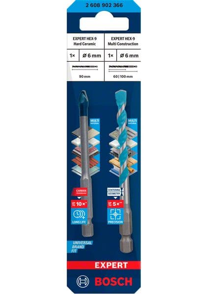 Bosch 2608902366 Set EXPERT HEX-9 Hard Ceramic and Multi Construction burgija - slika 2