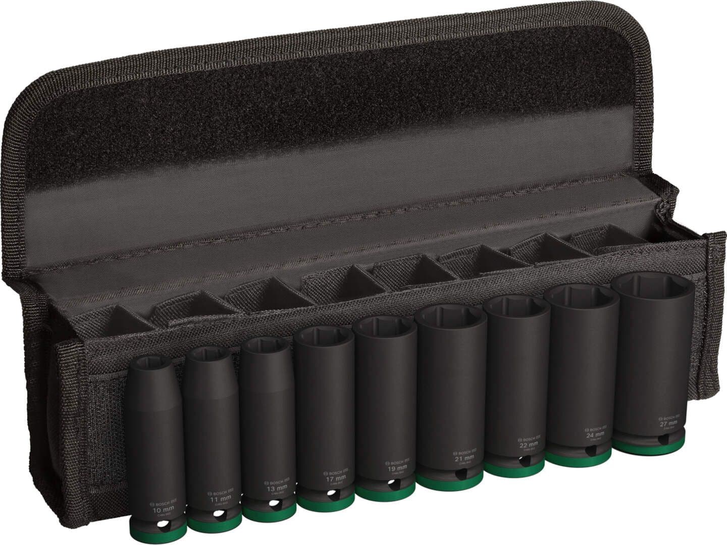 Bosch PRO Impact Socket Set, 1/2", duboki, 9 delova, 2608003040