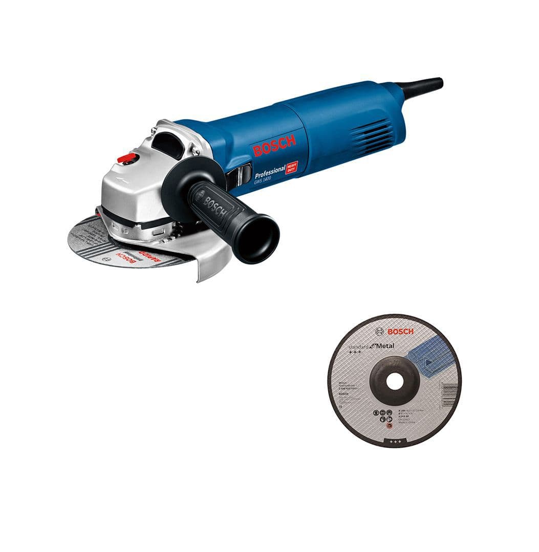 Bosch Ugaona brusilica GWS 1400 Professional, sa reznim/brusnim pločama, 0601824804