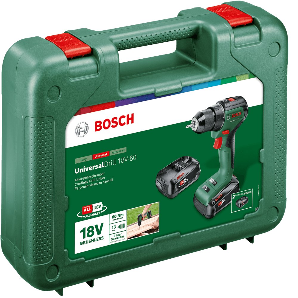 Akumulatorska bušilica, odvrtač Bosch UniversalDrill 18V-60, 2x2,0 Ah, 06039D7002 - slika 8