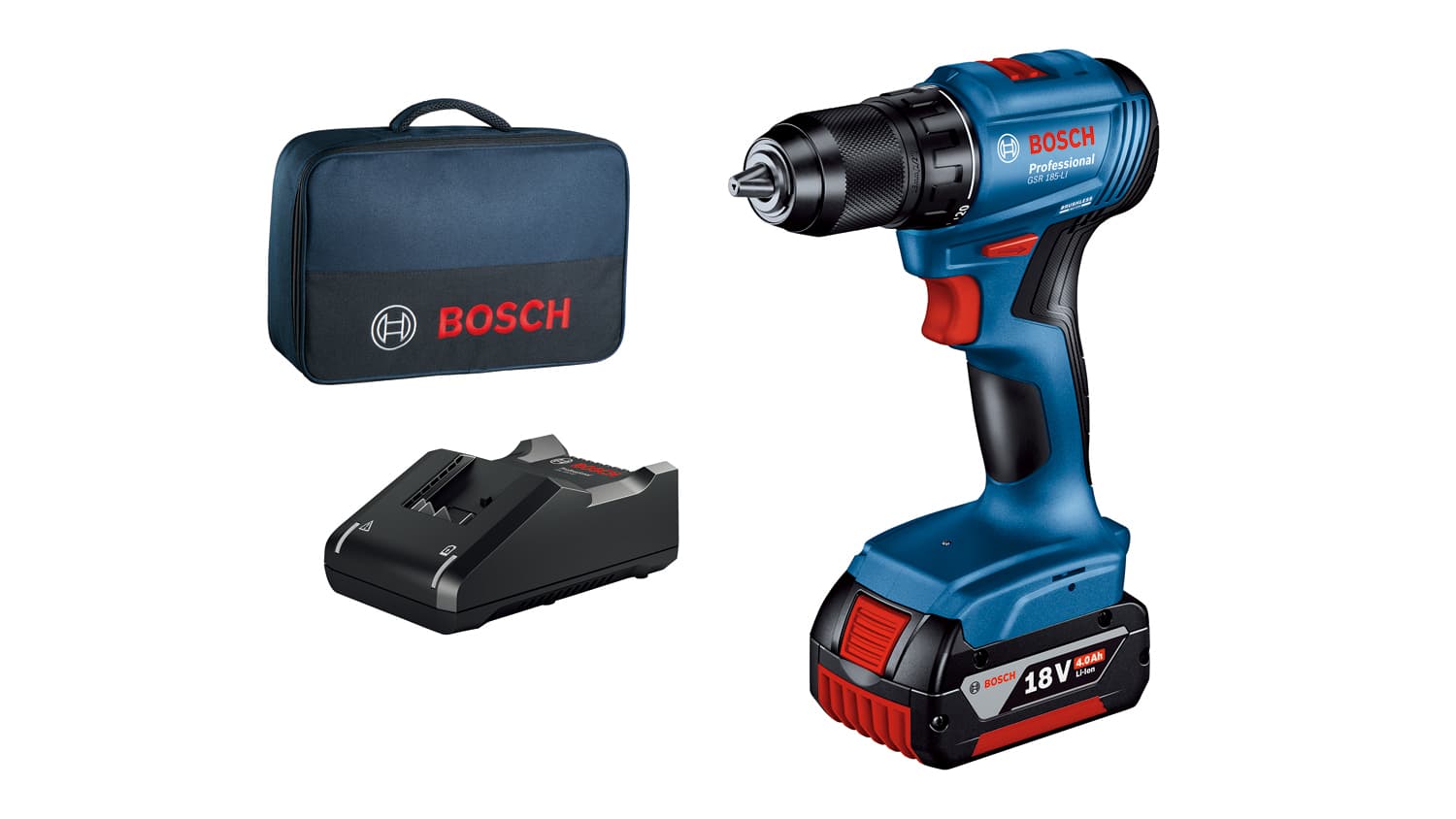 Bosch GSR 185-Li Akumulatorska bušilica - odvrtač 18V, 1x4.0 Ah + torba 06019K3005 - slika 9