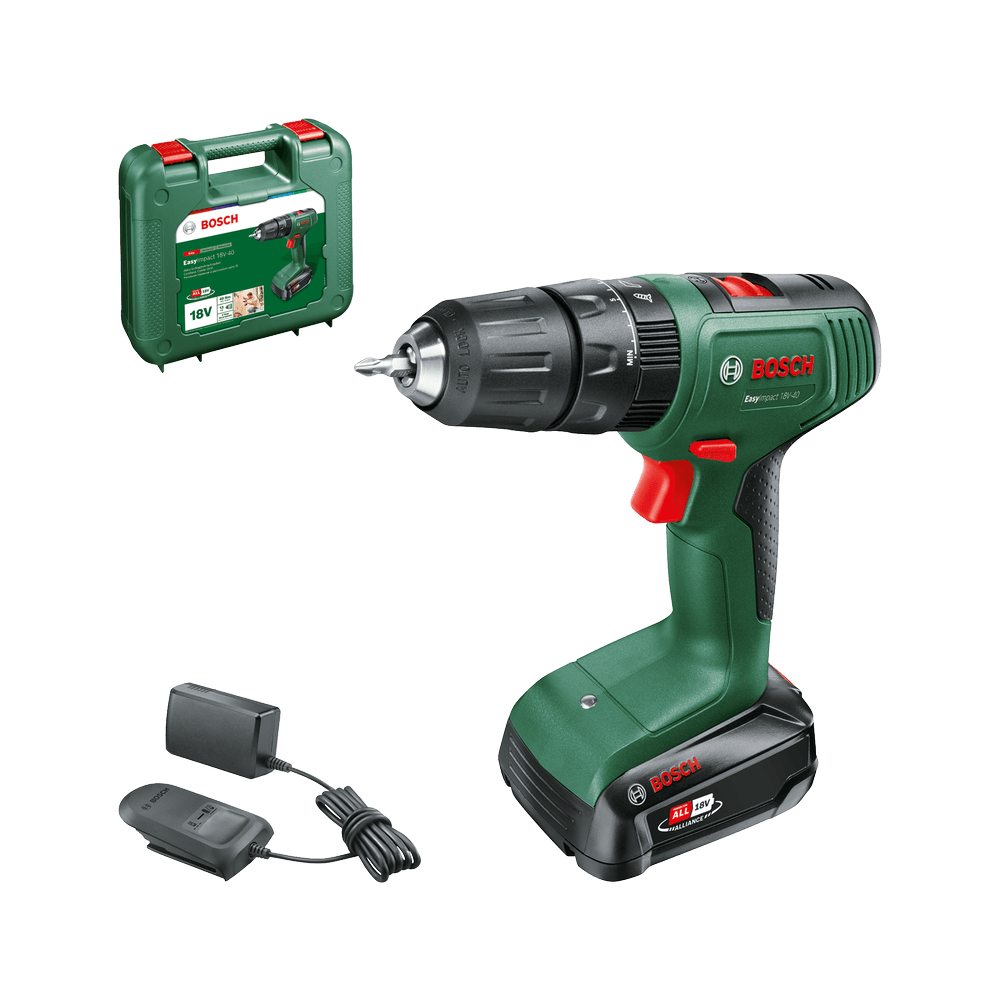 Bosch akumulatorska vibraciona bušilica, odvrtač EasyImpact 18V-40, 1x2,0 Ah, 06039D8107 - slika 9