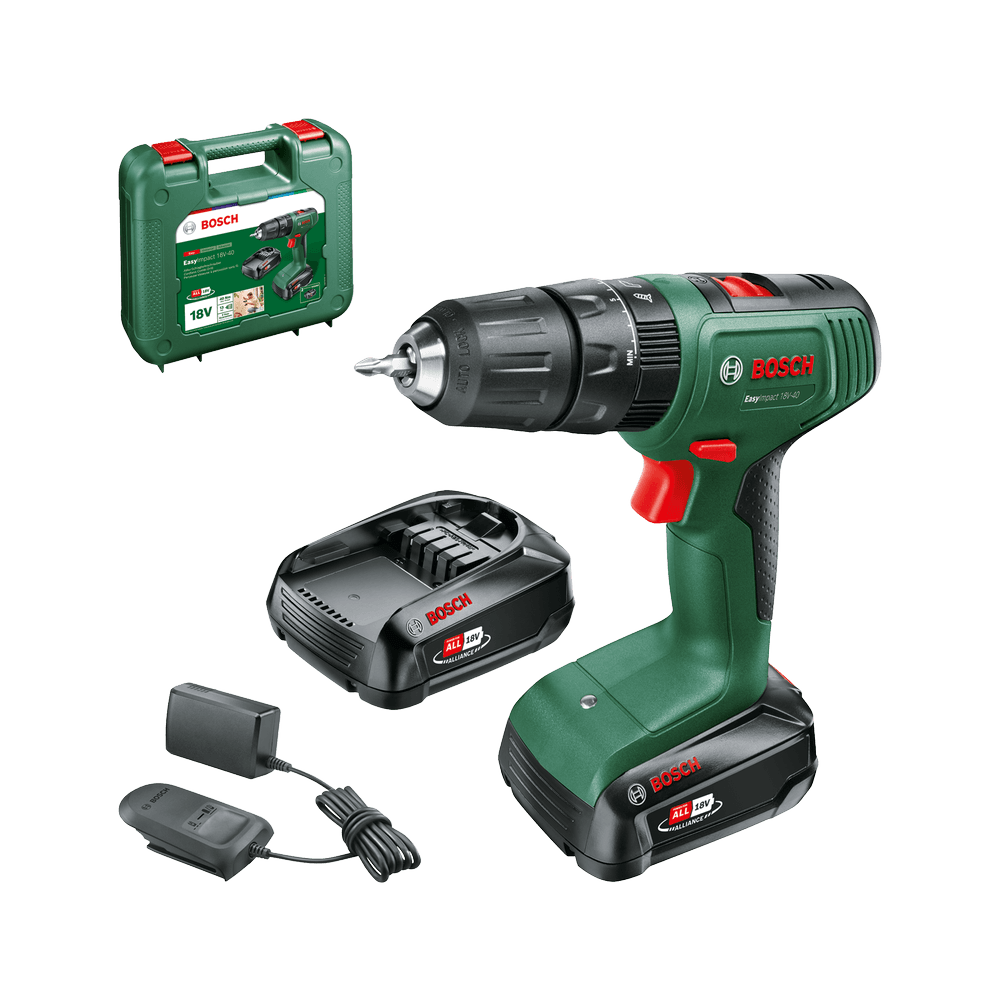 Bosch akumulatorska vibraciona bušilica, odvrtač EasyImpact 18V-40, 2x2,0 Ah, 06039D8108 - slika 8