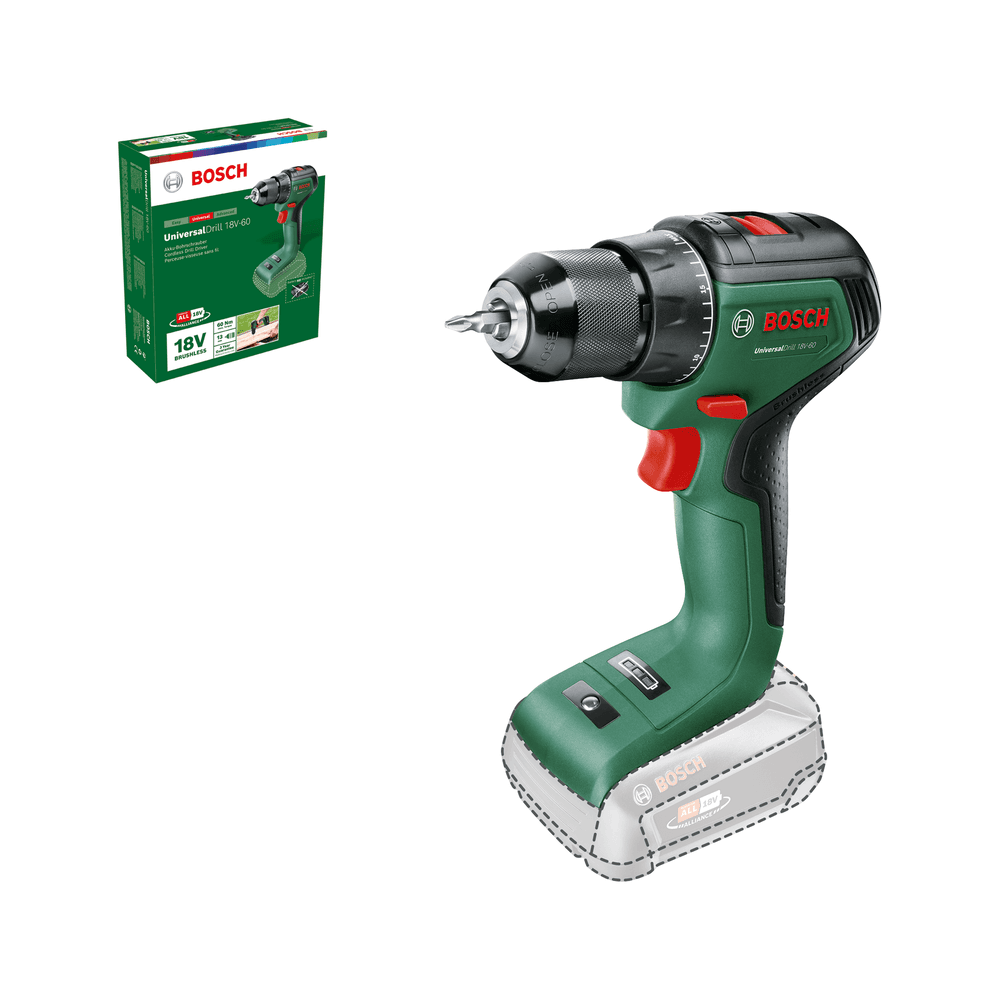 Bosch UniversalDrill 18V-60 Akumulatorska bušilica - odvrtač, Solo 06039D7000 - slika 7