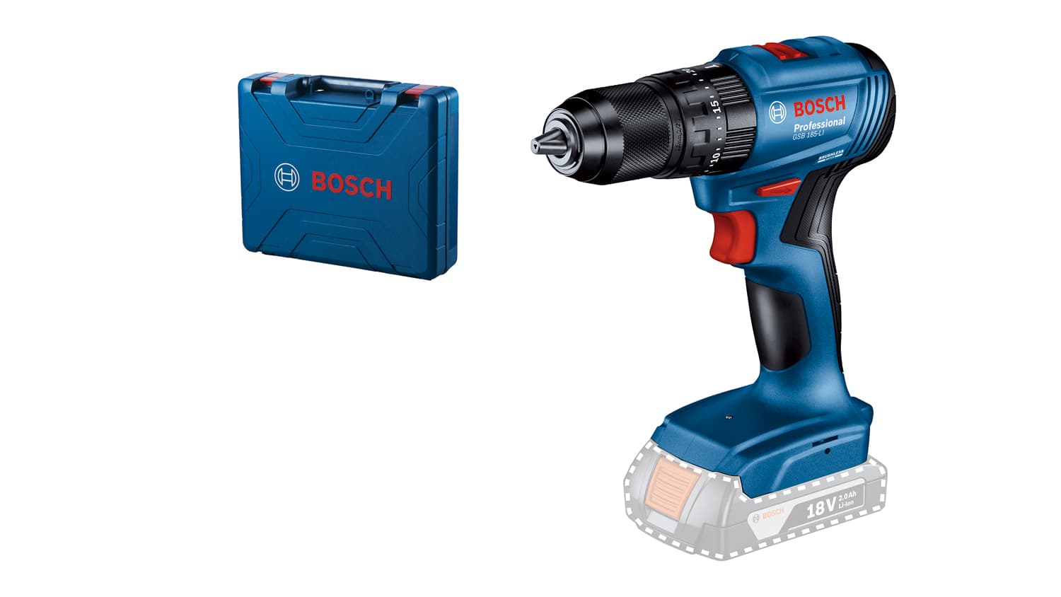 Bosch GSB 185-Li Akumulatorska vibraciona bušilica - odvrtač 18V, Solo 06019K3103 - slika 9