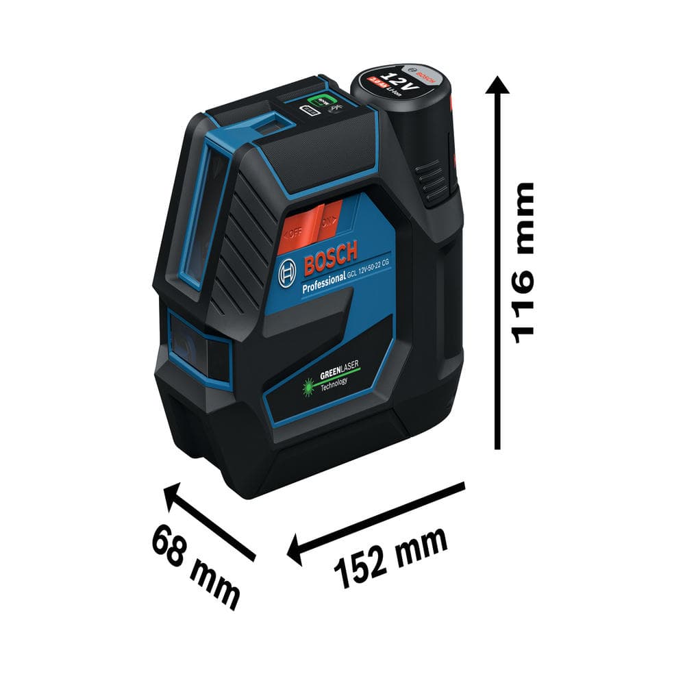 Bosch Građevinski laser GCL 12V-50-22 CG, 0601066S01 - slika 4