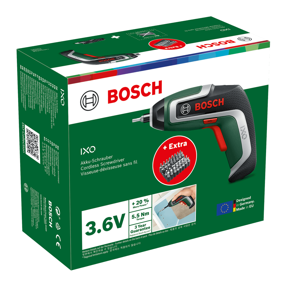Bosch IXO V jubil aku odvrtač IXO 7 + 32 pcs B, 06039E000B - slika 4