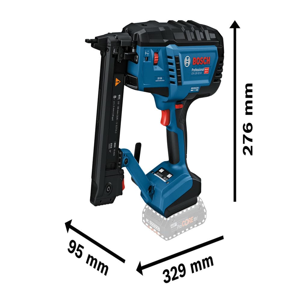 Bosch Pištolj za eksere GTH 18V-38 M solo, C, 0601482500 - slika 4