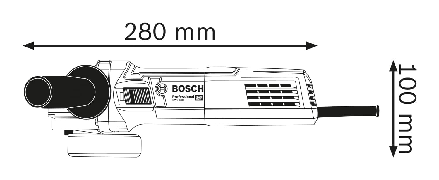 Bosch Ugaona brusilica GWS 880, 060139600A - slika 3