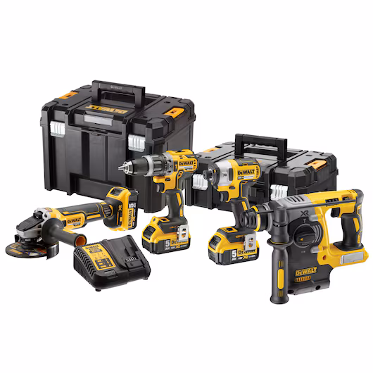 DeWalt DCK422P3T set akumulatorskih alata, 18V XR, sa 3x5Ah baterije i punjačem, u TSTAK koferima