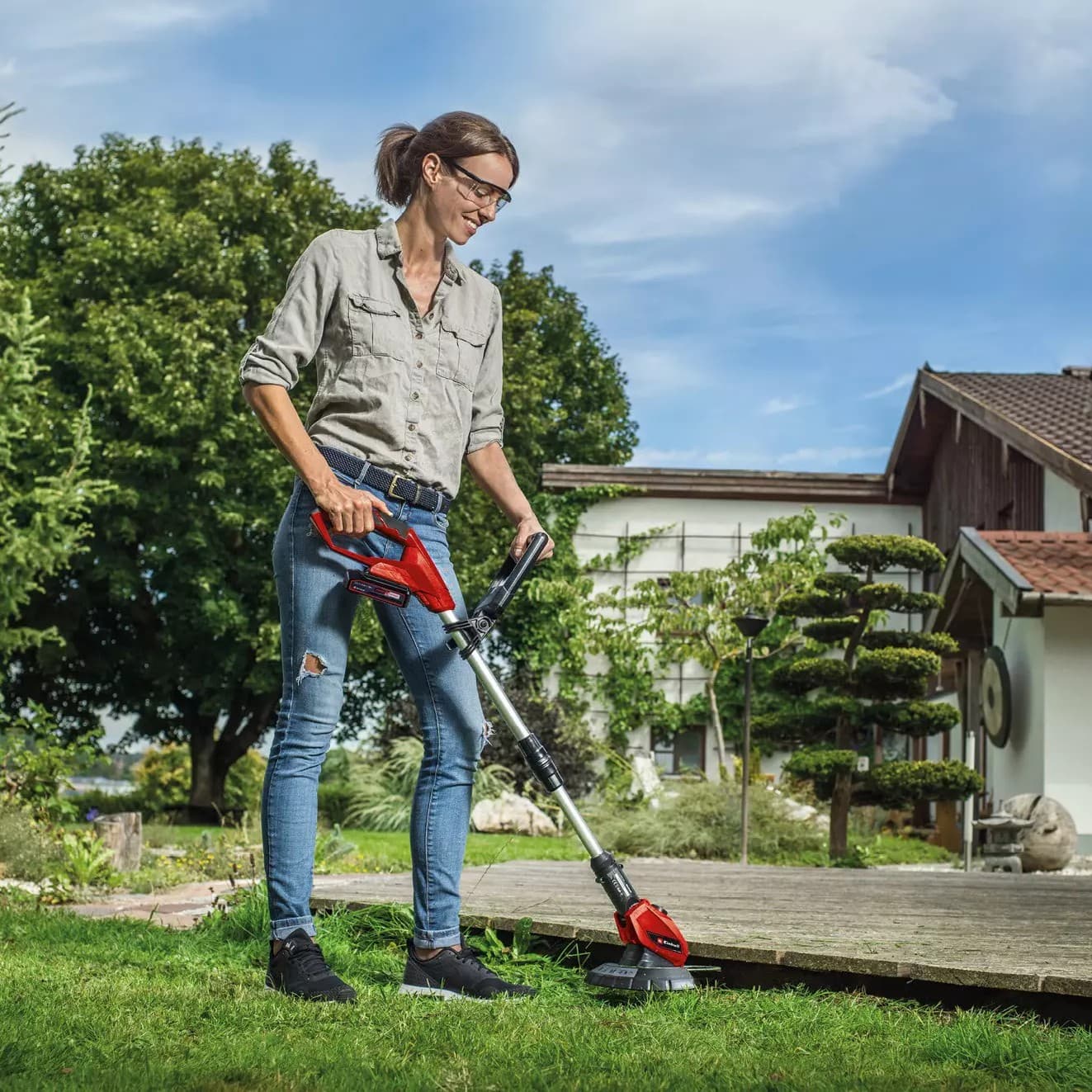 Einhell GE-CT 18 Li akumulatorski trimer za travu, sa 1x2.5Ah baterijom i punjačem - slika 5