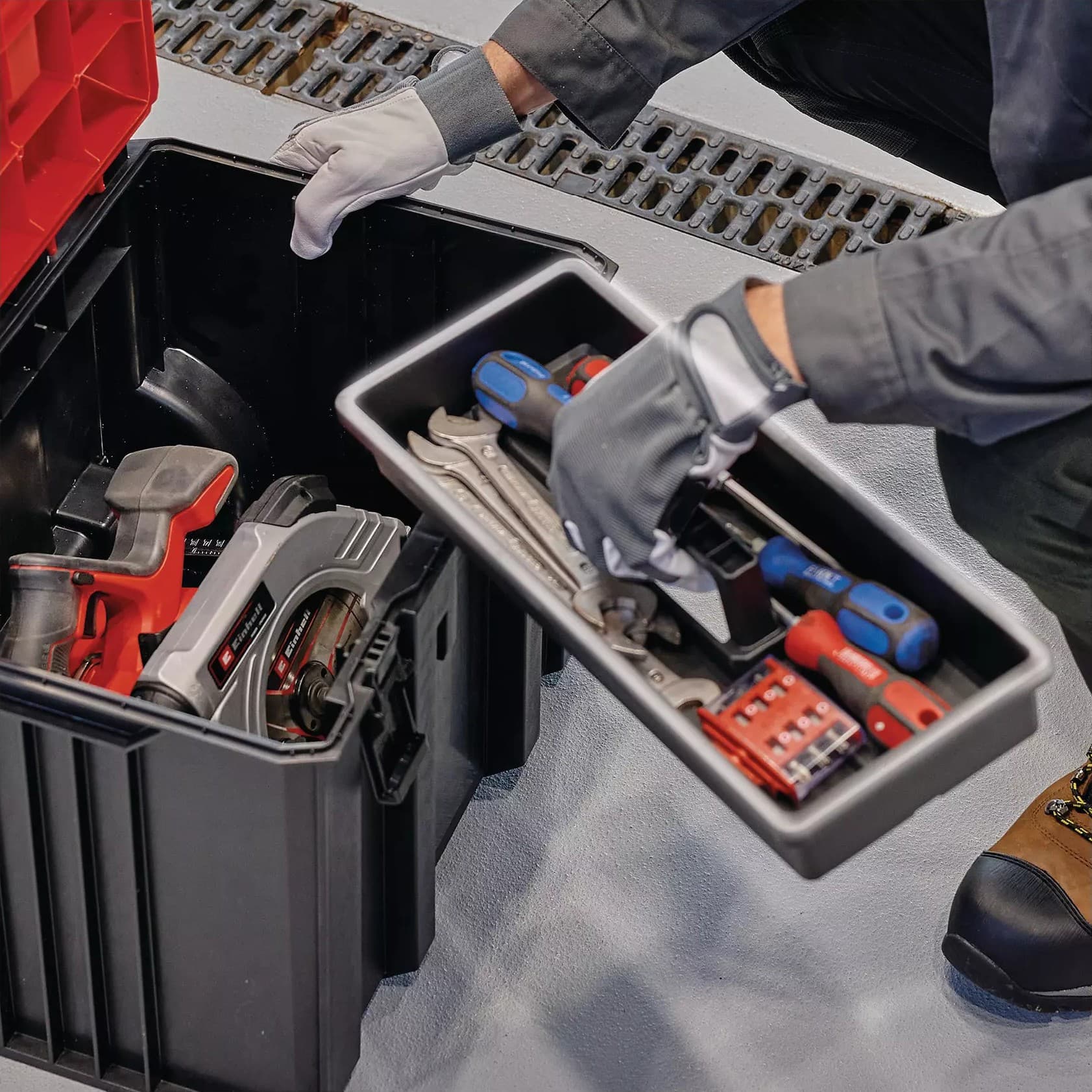 Einhell E-Case M modularni kofer, za alate i mašine - slika 3