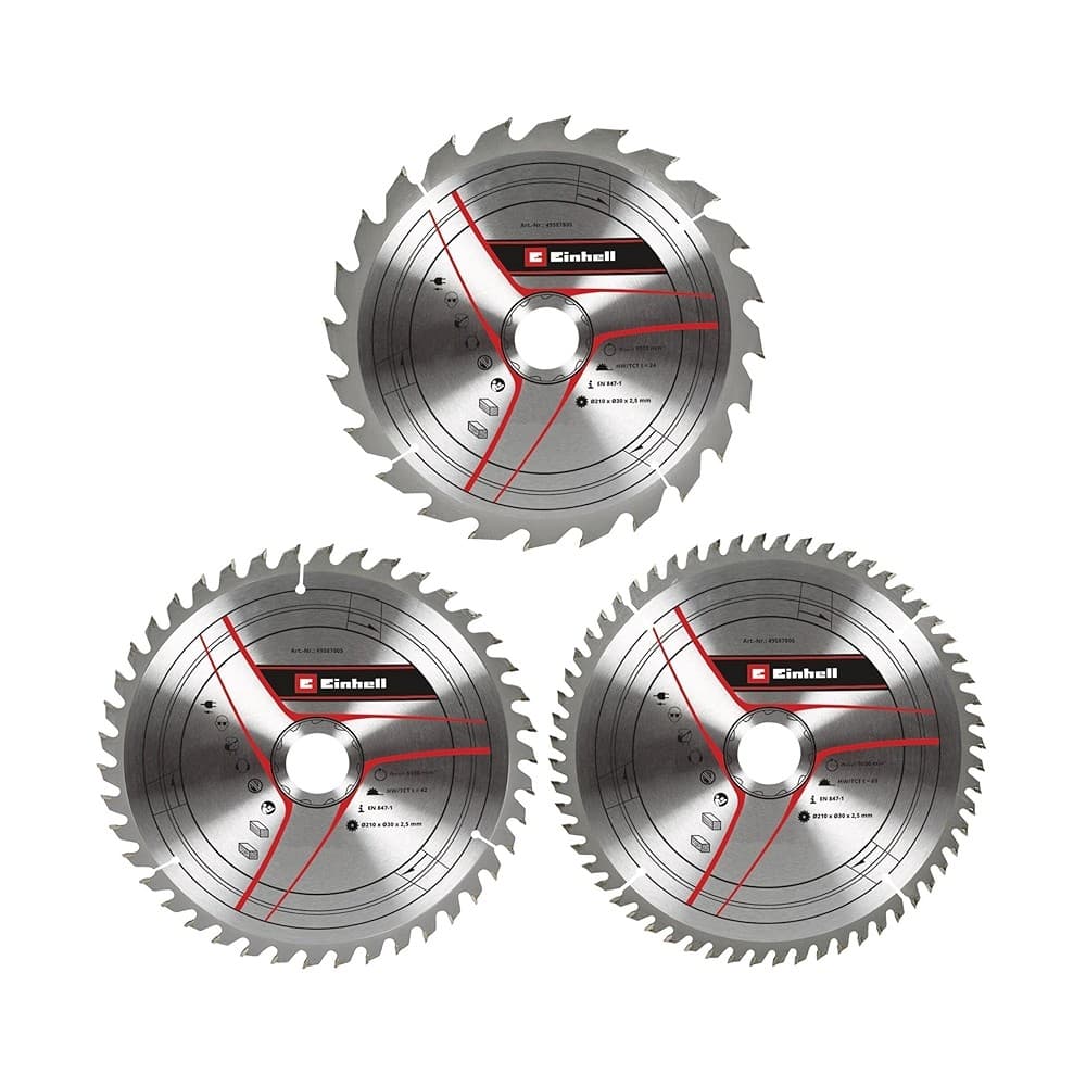 Einhell rezni listovi 210x30mm, T24/42/60, 3kom