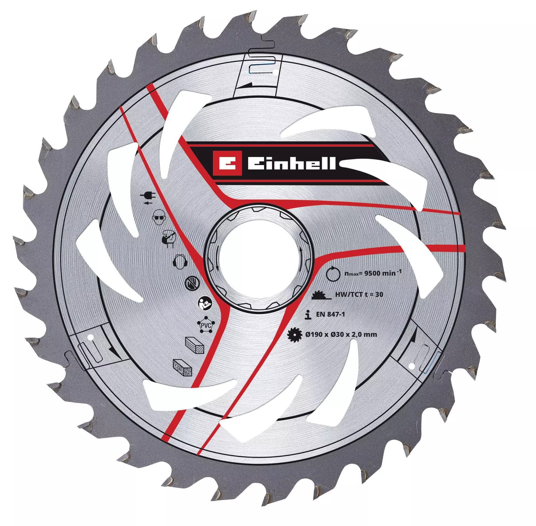 Einhell 49586956 kružni list za testere, 190x30x2.0mm, 30 zuba