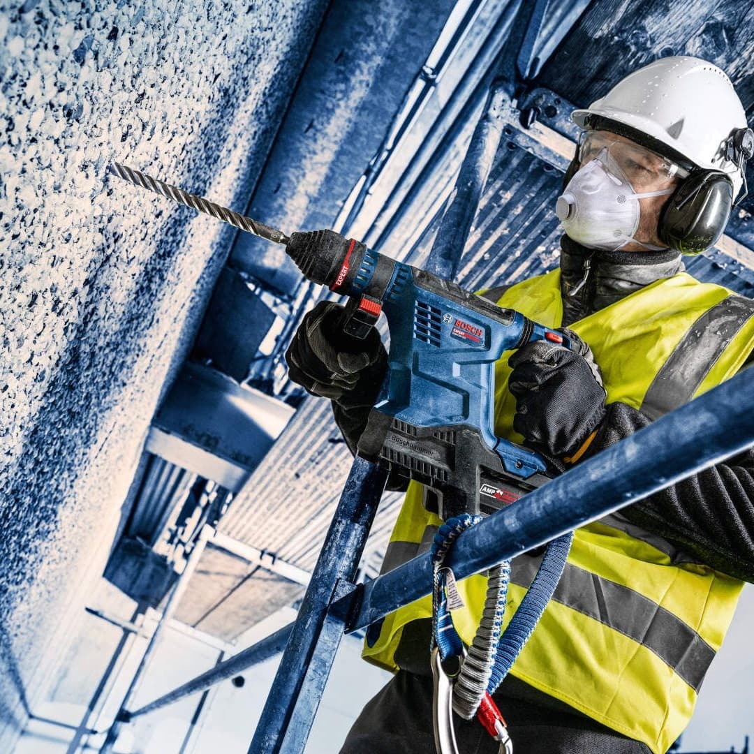 Bosch EXPERT EXBH 18V-32F akumulatorski elektro-pneumatski čekić bušilica, SDS-plus, sa 2x8Ah baterije i punjačem - slika 3