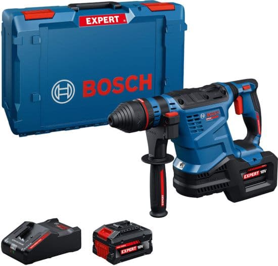Bosch EXPERT EXBH 18V-32F akumulatorski elektro-pneumatski čekić bušilica, SDS-plus, sa 2x8Ah baterije i punjačem