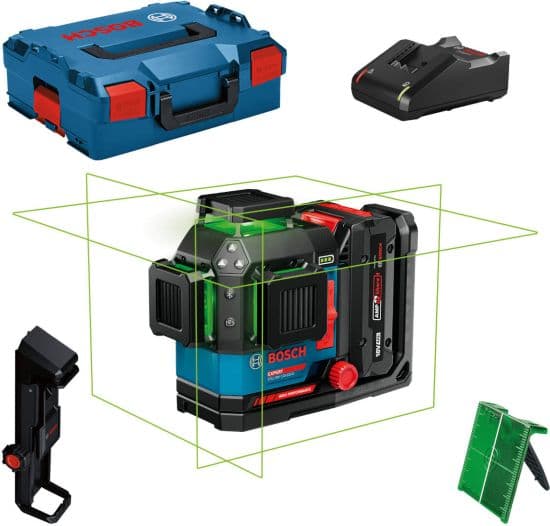 Bosch EXPERT EXLL 18V-120-33CG linijski laser, domet 120m, sa 1x4Ah baterijom i punjačem