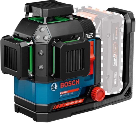 Bosch EXPERT EXLL 18V-120-33CG linijski laser, domet 120m, bez baterije i punjača - slika 3