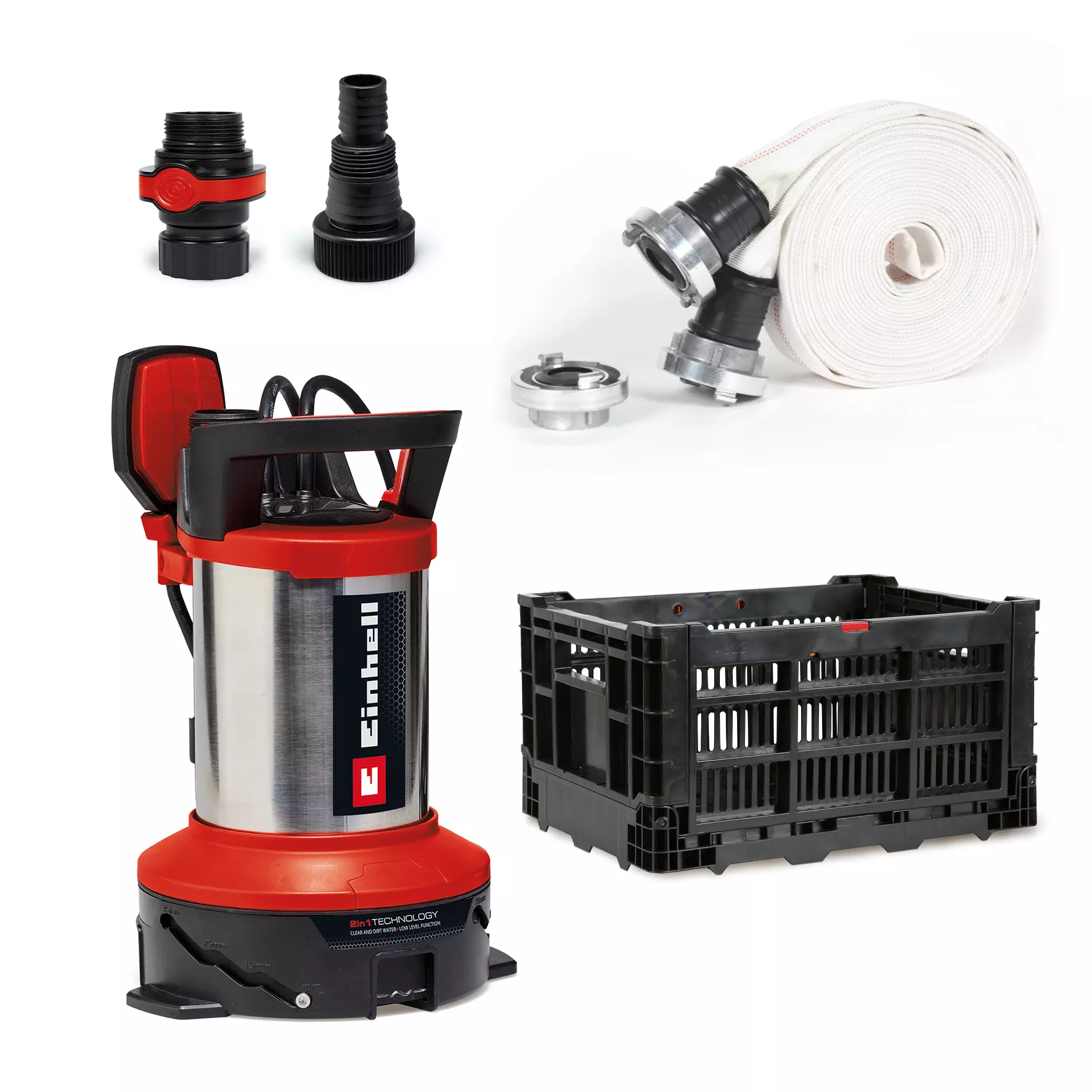 Einhell GE-DP 7535 N LL ECO - SET za poplave, potopna pumpa za prljavu vodu, 750W