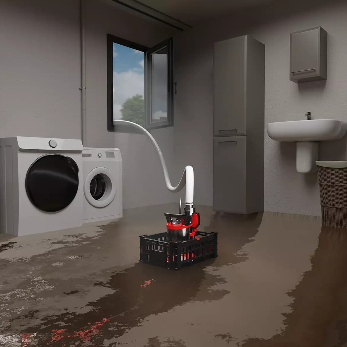 Einhell GE-DP 7535 N LL ECO - SET za poplave, potopna pumpa za prljavu vodu, 750W - slika 4