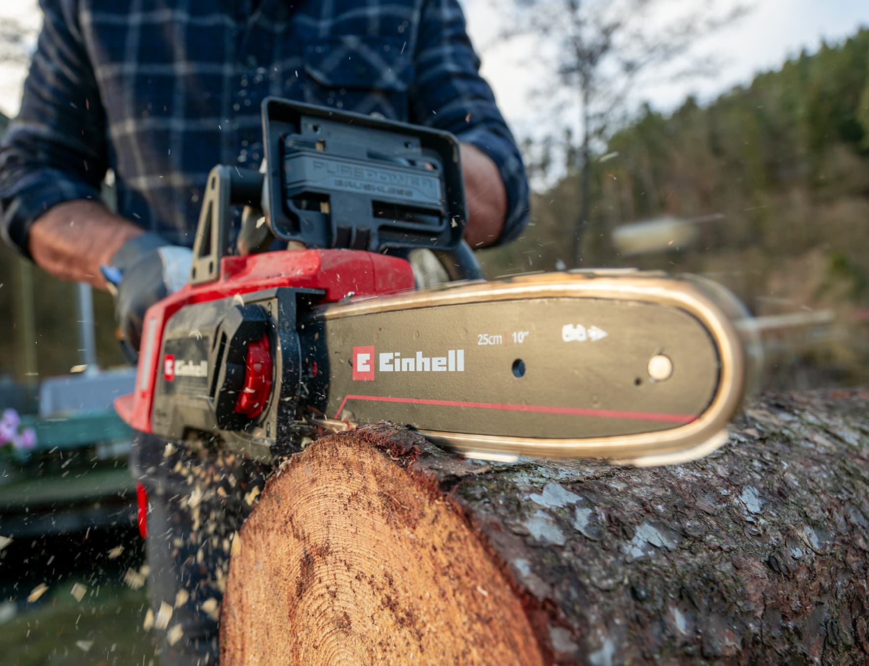 Einhell GE-LC 18/25 Li BL-Solo akumulatorska lančana testera, bez baterije i punjača, 18V - slika 2