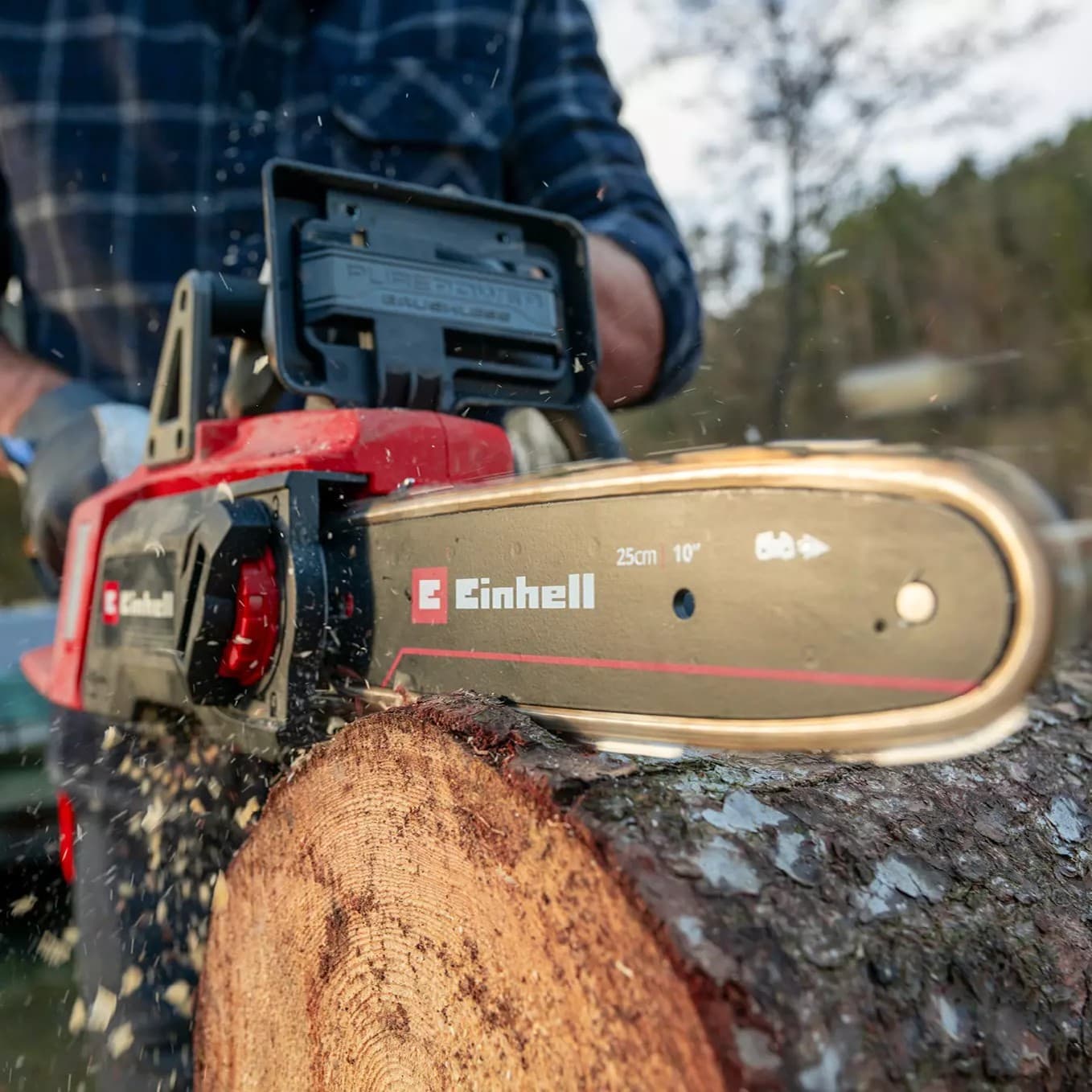 Einhell GE-LC 18/25 Li BL-Solo akumulatorska lančana testera, bez baterije i punjača, 18V - slika 3