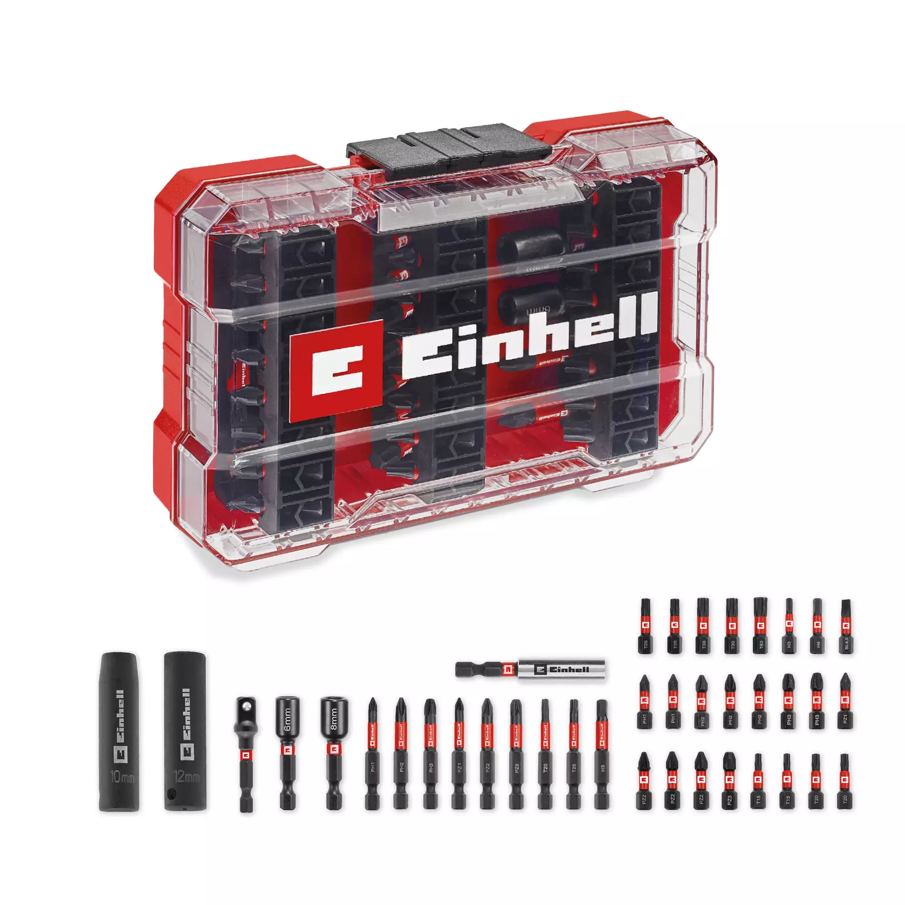 Einhell EN 49109220 M-CASE set Impaktor nastavaka i nasadnih ključeva C/E6.3 1/4", 39kom