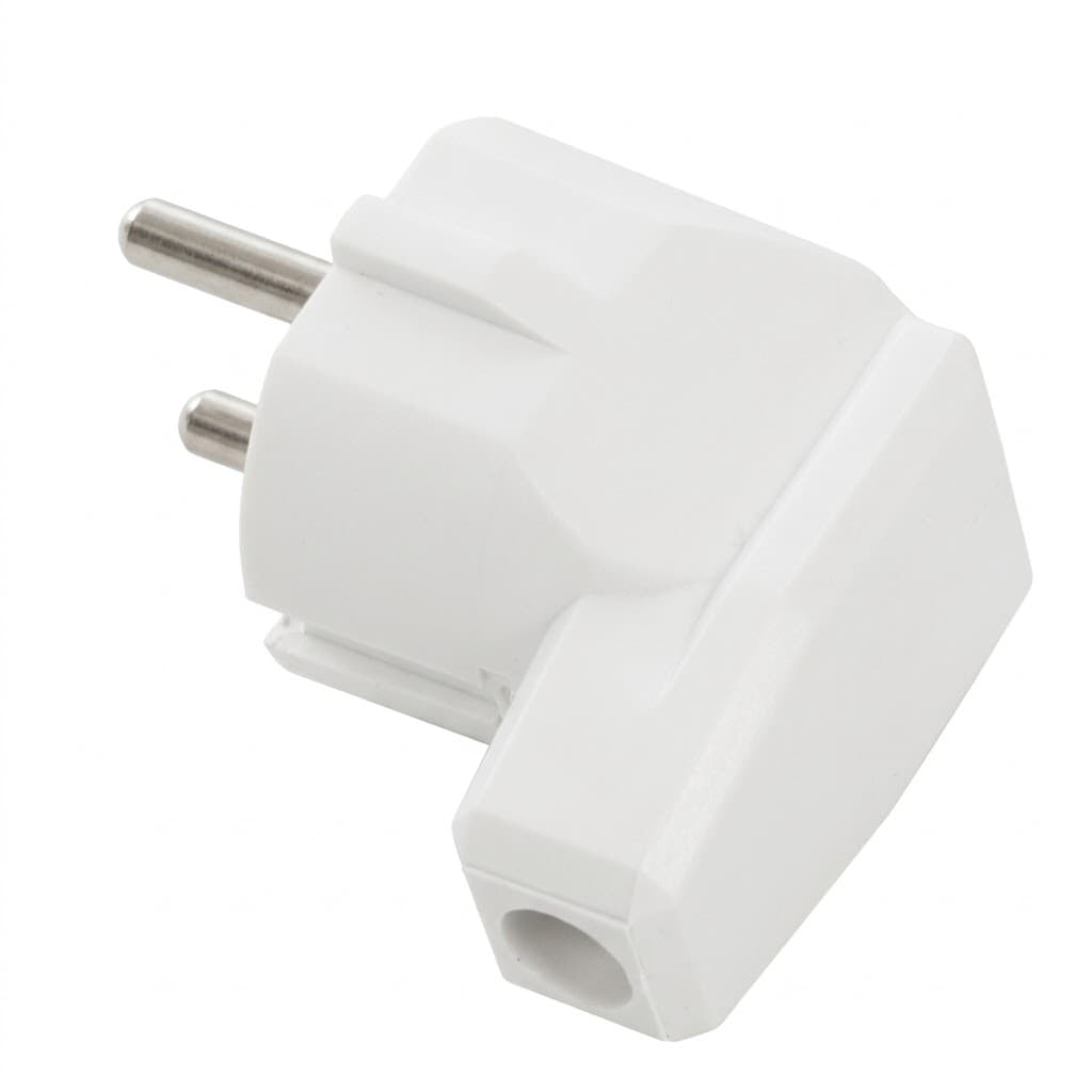 Elco 20200 dvopolni utikač "L" sa kontaktom za uzemljenje, bele boje, 16A/250V