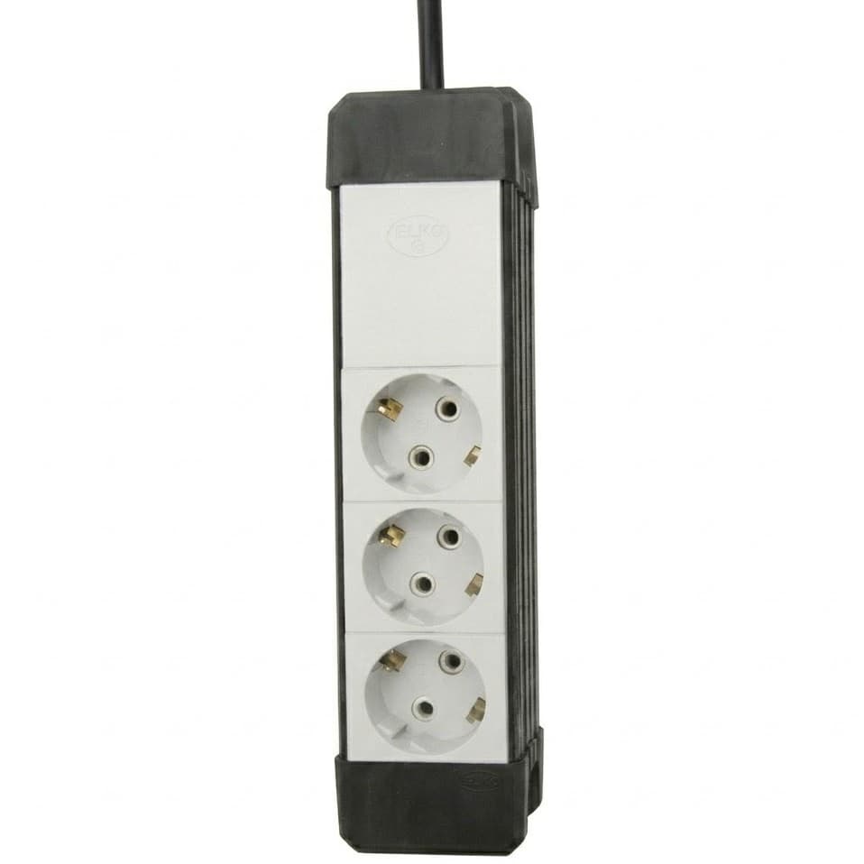 Elco 20263 modularna trostruka priključnica, sa 3m provodnika, 16A/250V