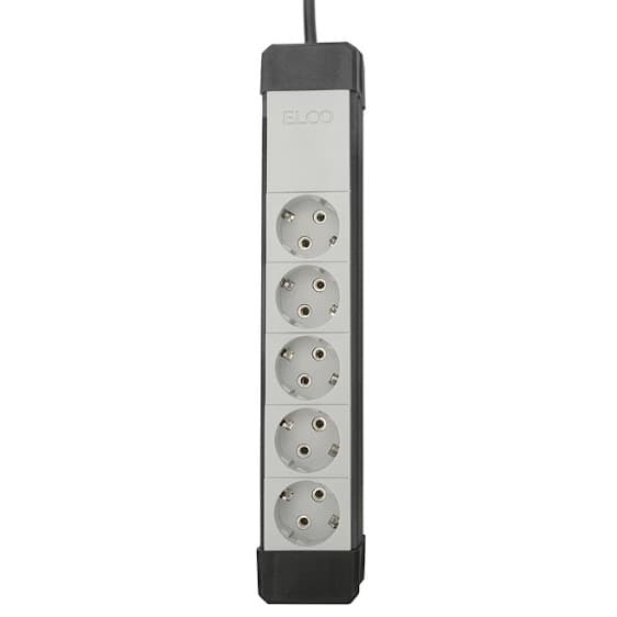 Elco 20117 modularna petostruka priključnica, sa 3m provodnika, 16A/250V