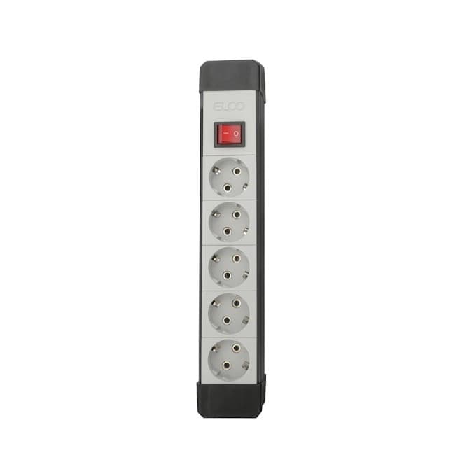 Elco 20119 modularna petostruka priključnica sa prekidačem, 16A/250V