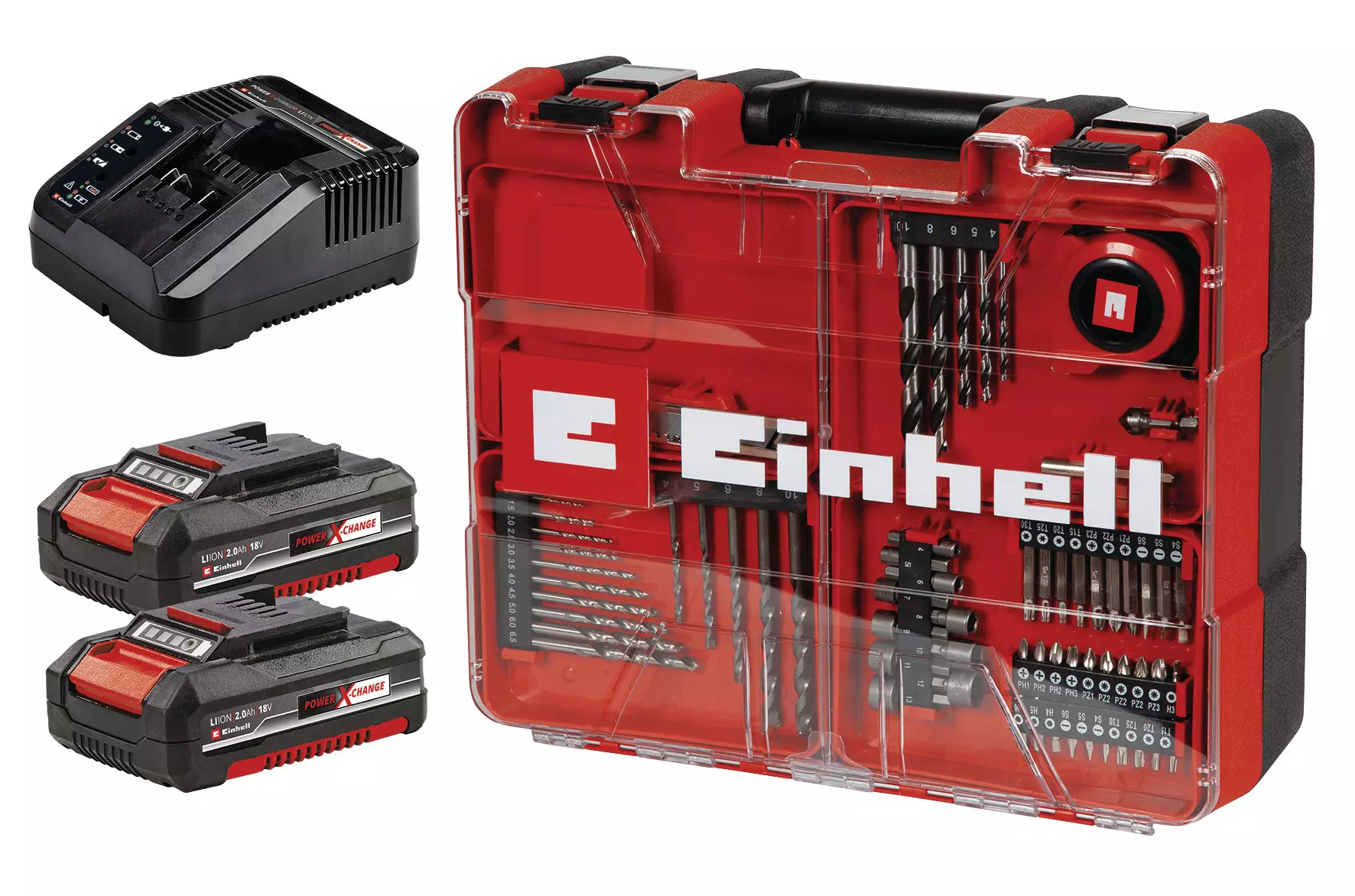 Einhell TE-CD 18/40 Li-i +64 akumulatorska vibraciona bušilica - odvrtač, sa 2x2Ah baterijama i punjačem, 18V - slika 2