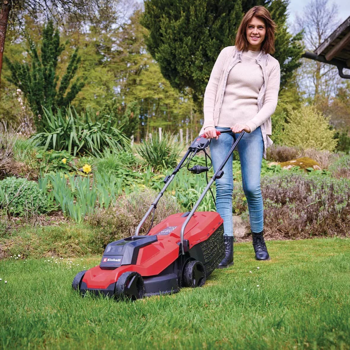 Einhell GC-EM 1000/32 električna kosačica za travu, 1000W, 32cm - slika 5