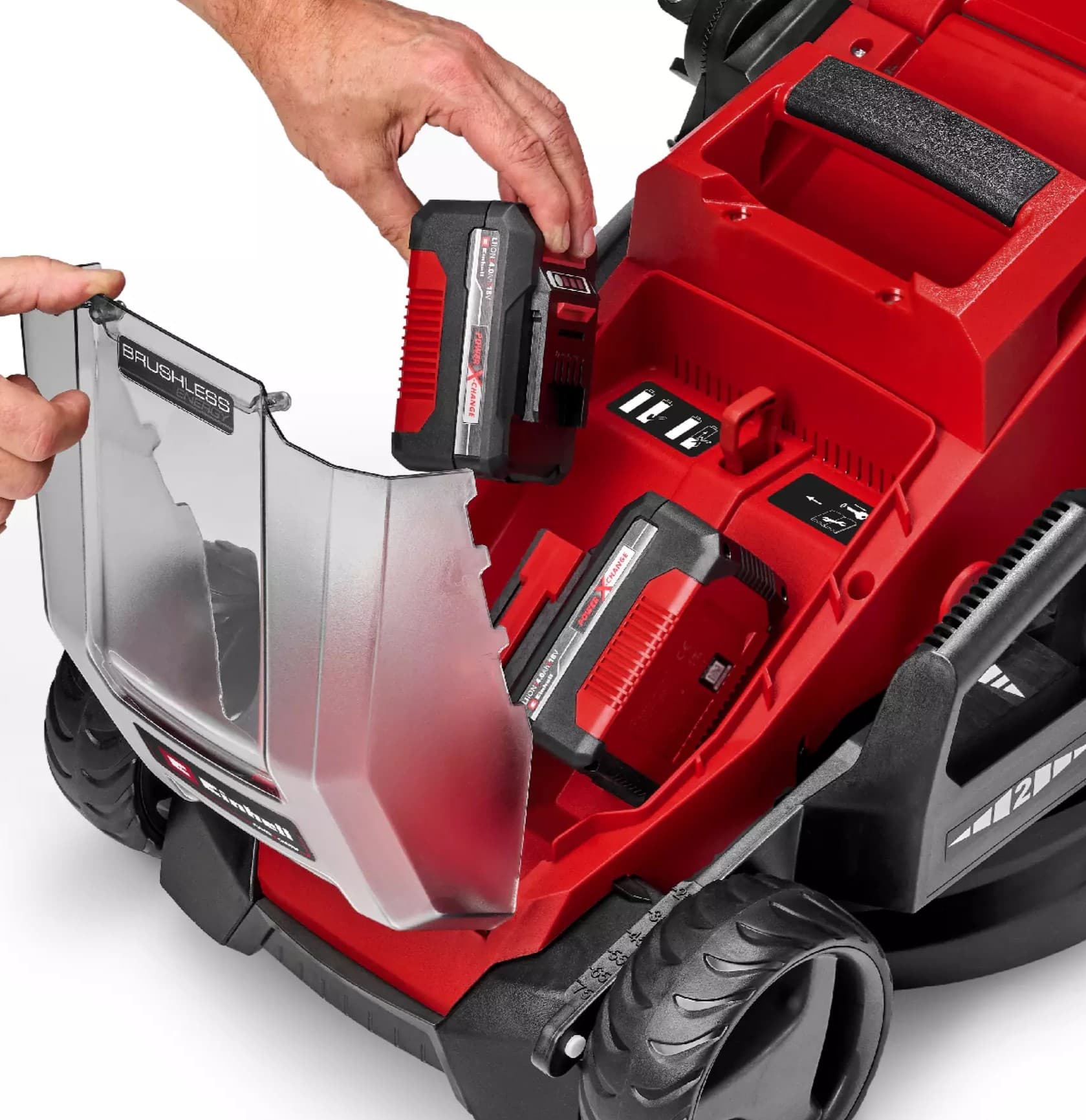 Einhell GE-CM 36/36 Li akumulatorska kosilica za travu, sa 2x4Ah baterije i dva punjača, 36V - slika 3
