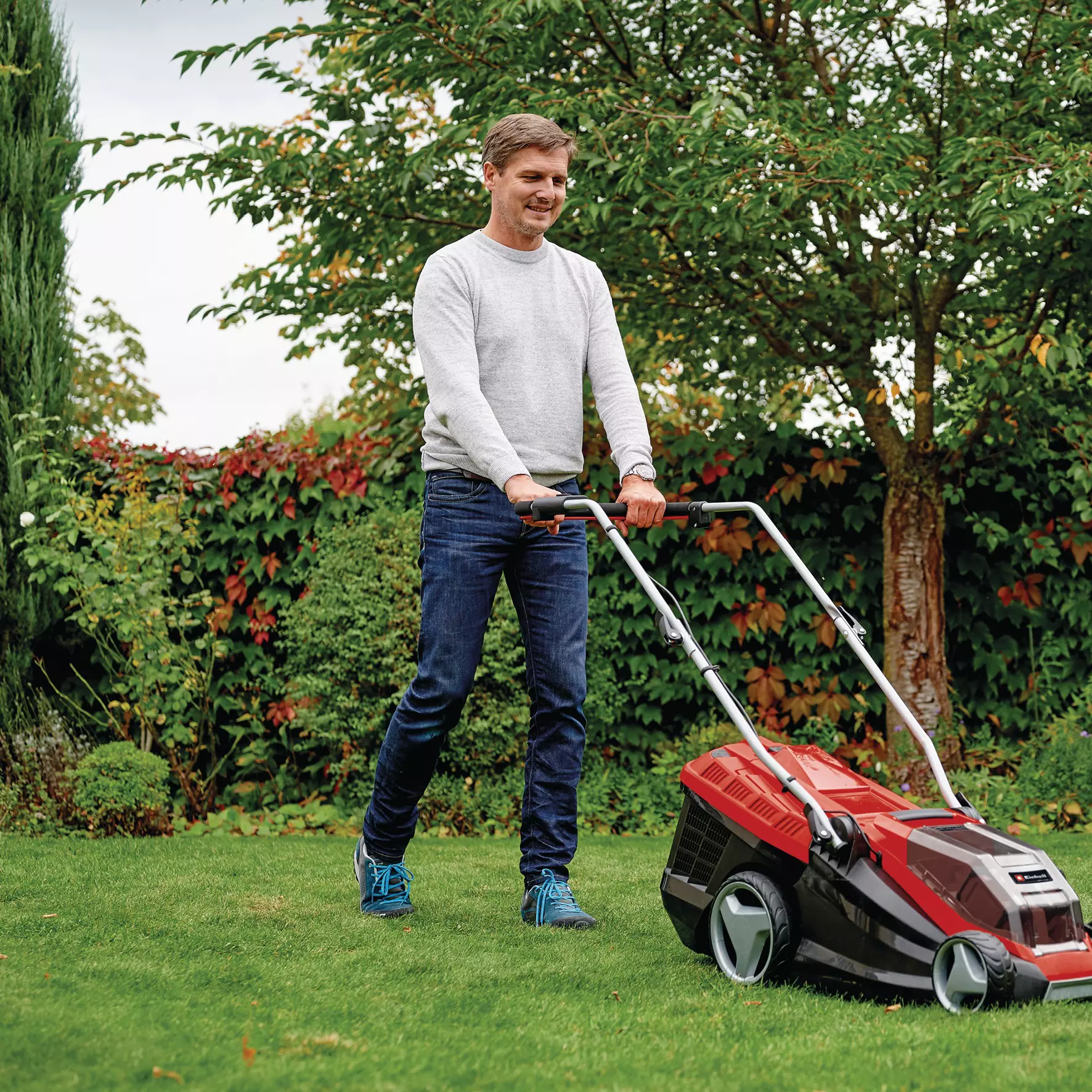Einhell GE-CM 36/36 Li akumulatorska kosilica za travu, sa 2x4Ah baterije i dva punjača, 36V - slika 6