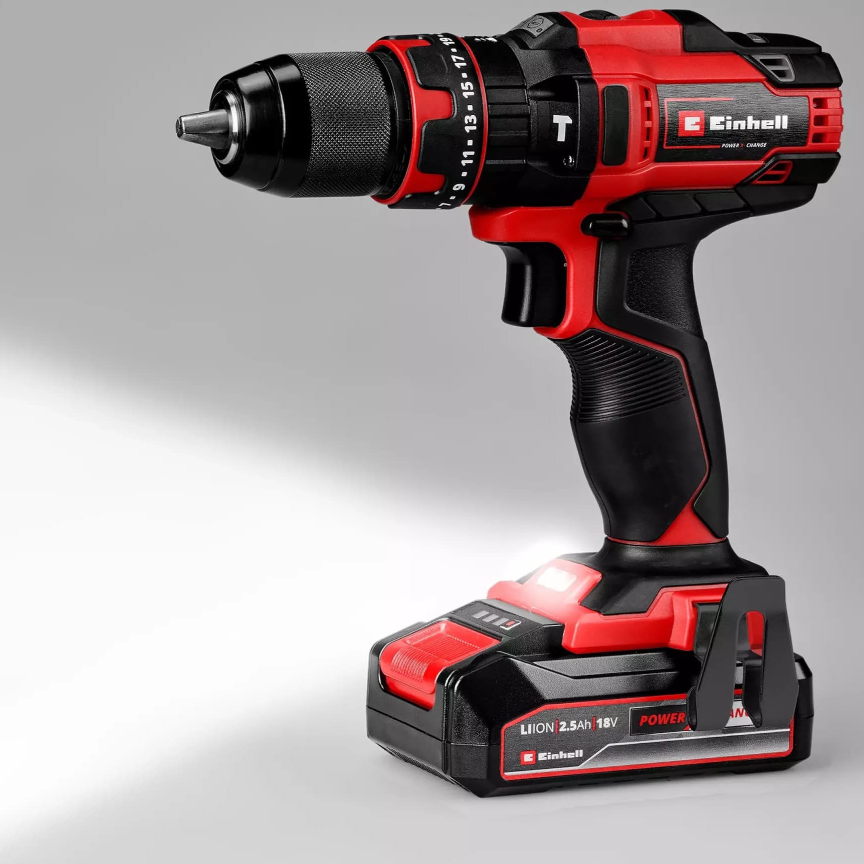 Einhell TE-CD 18/44 Li-i akumulatorska udarna bušilica, sa 2.5Ah baterijom i punjačem, 18V - slika 5