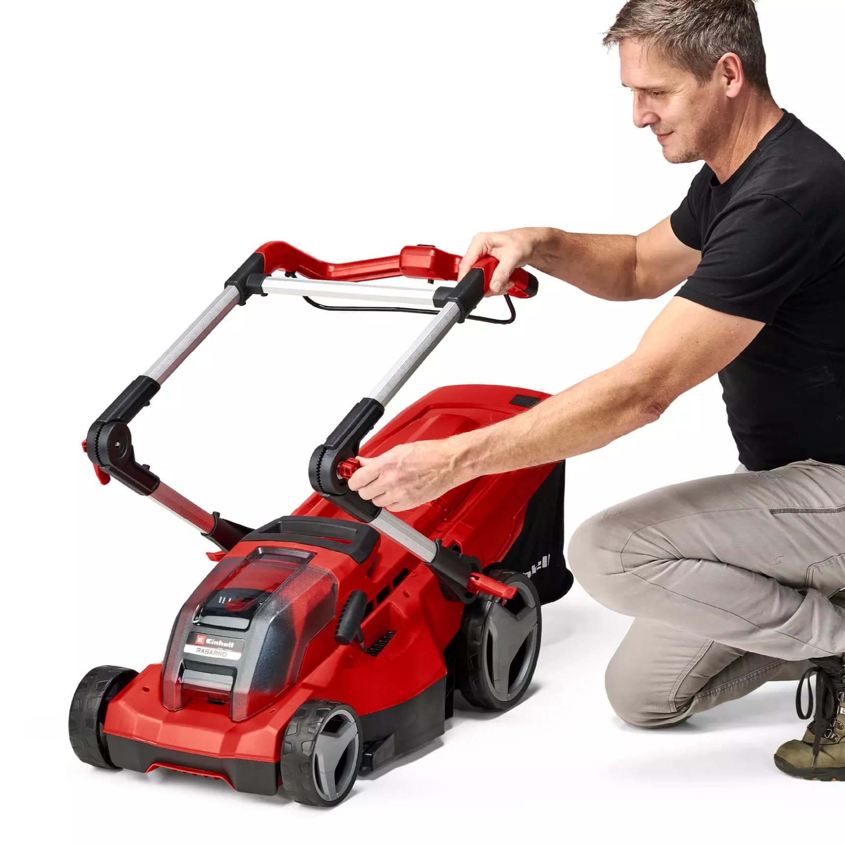 Einhell RASARRO 36/36 akumulatorska kosilica za travu, sa 2x3Ah Plus baterije i dva punjača, 36V, 36cm - slika 5