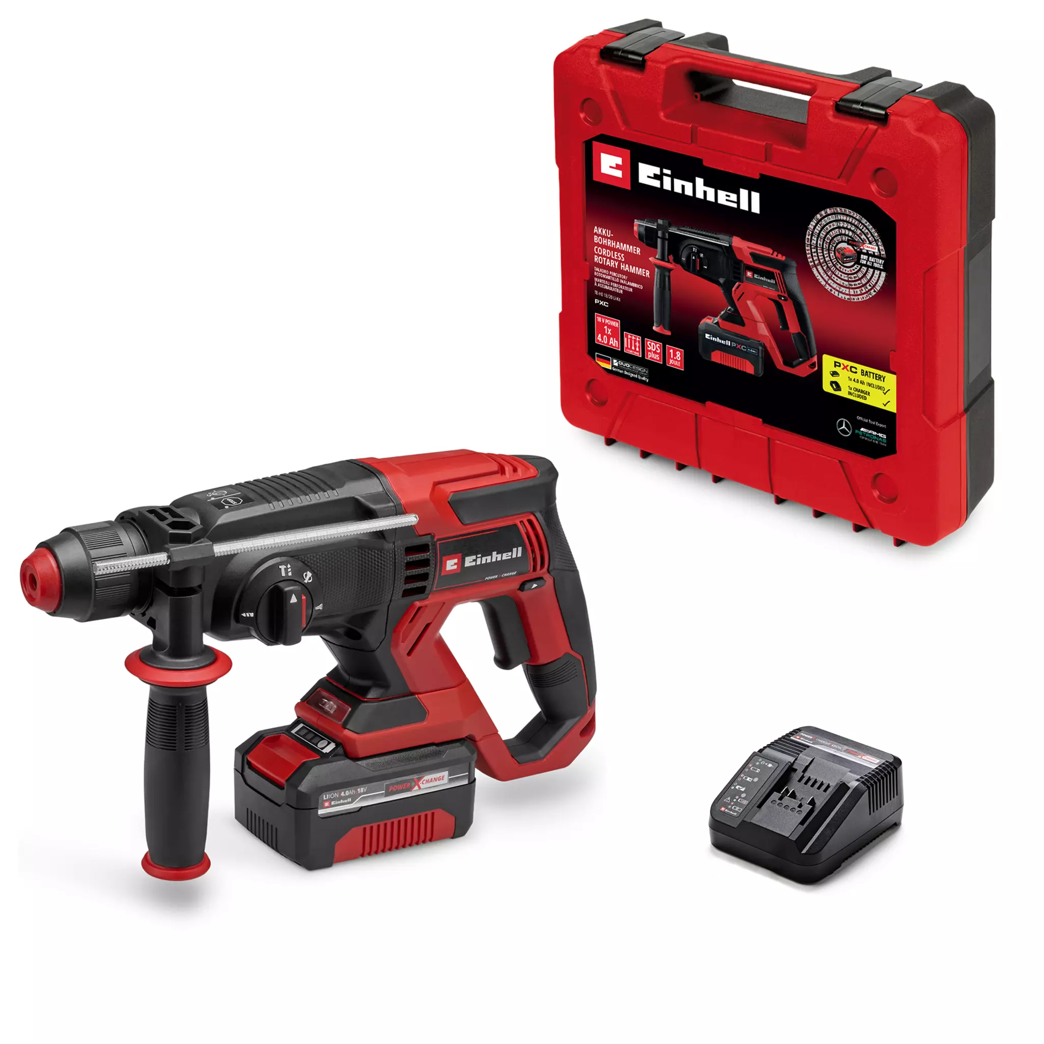 Einhell TE-HD 18/20 Li akumulatorska čekić bušilica, sa 4Ah baterijom i punjačem, 18V