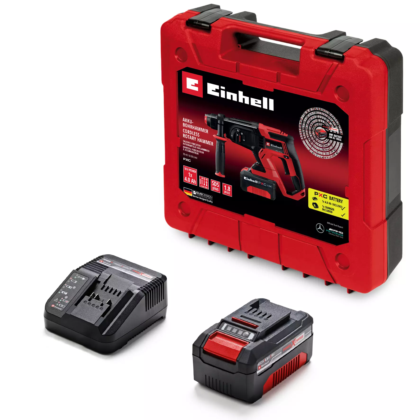 Einhell TE-HD 18/20 Li akumulatorska čekić bušilica, sa 4Ah baterijom i punjačem, 18V - slika 2
