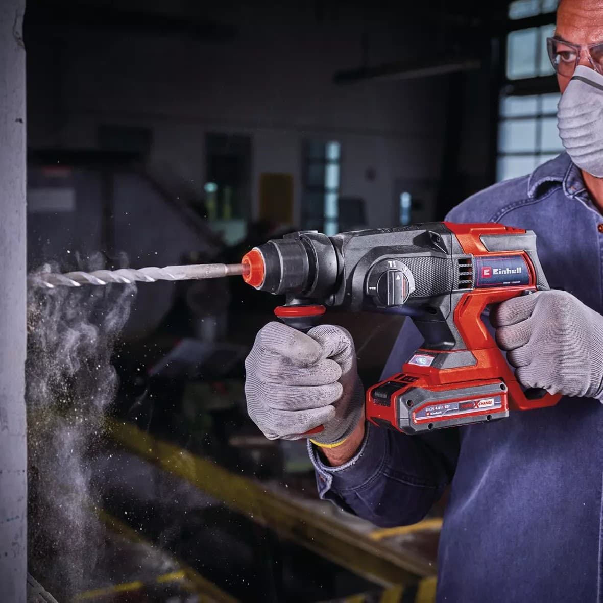 Einhell TE-HD 18/20 Li akumulatorska čekić bušilica, sa 4Ah baterijom i punjačem, 18V - slika 6