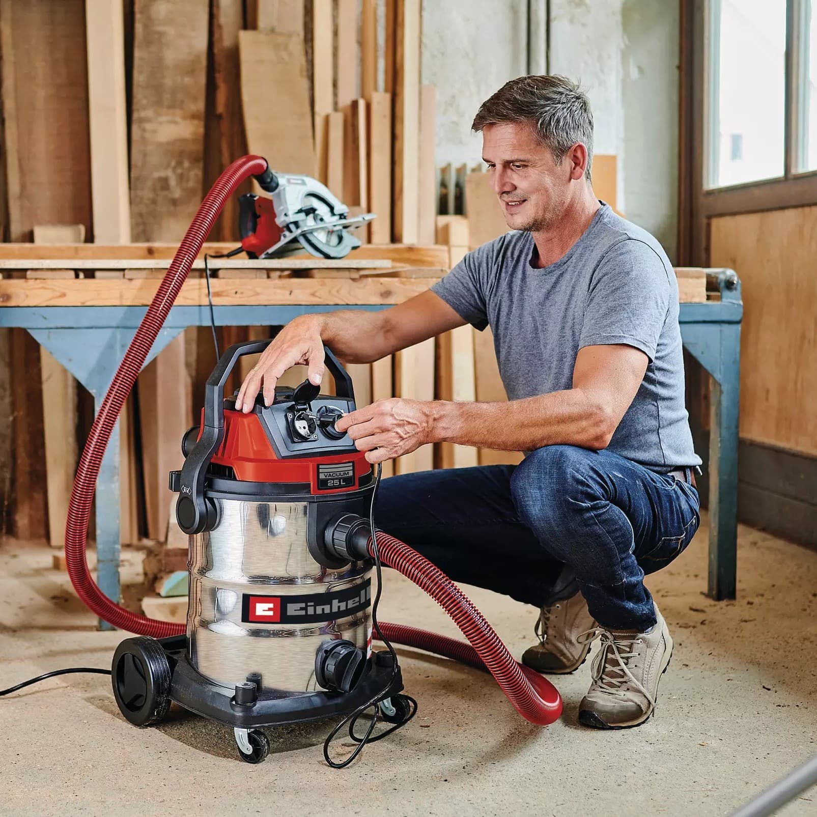 Einhell TE-VC 2580 SACL usisivač za mokro i suvo usisavanje, 1100W - slika 7