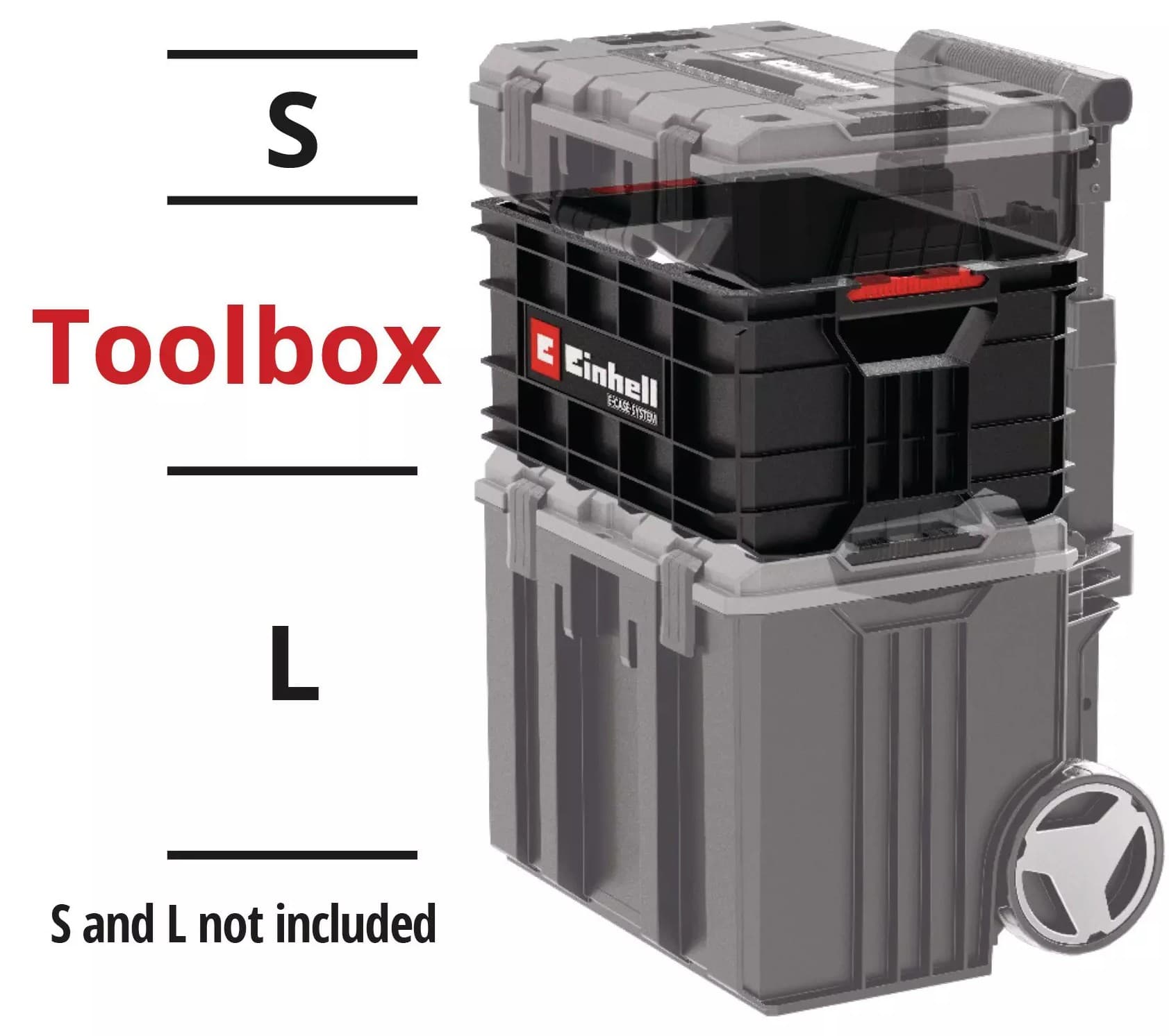 Einhell E-Case modularni kofer za alat i pribor, 90kg - slika 2