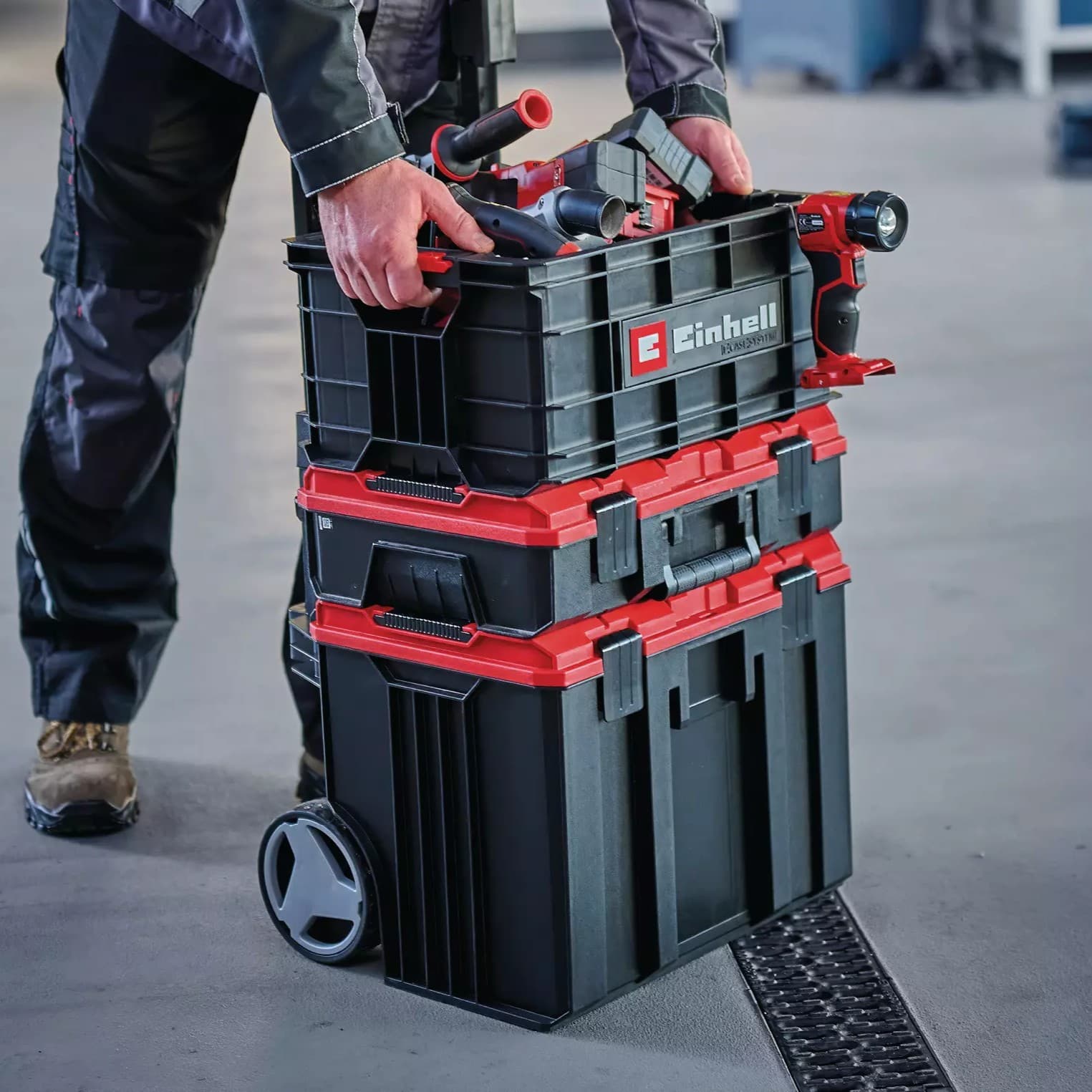 Einhell E-Case modularni kofer za alat i pribor, 90kg - slika 4
