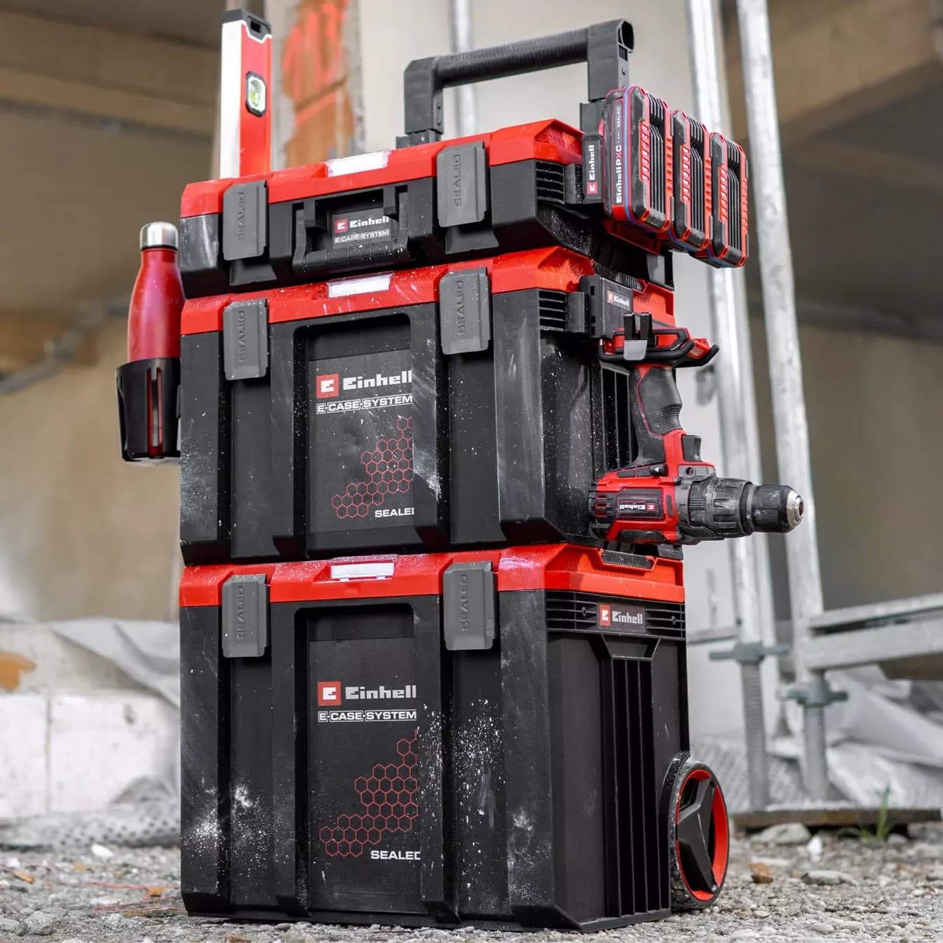 Einhell dvodelni set bočnih šina, za E-Case kofere, 2x12kg - slika 4