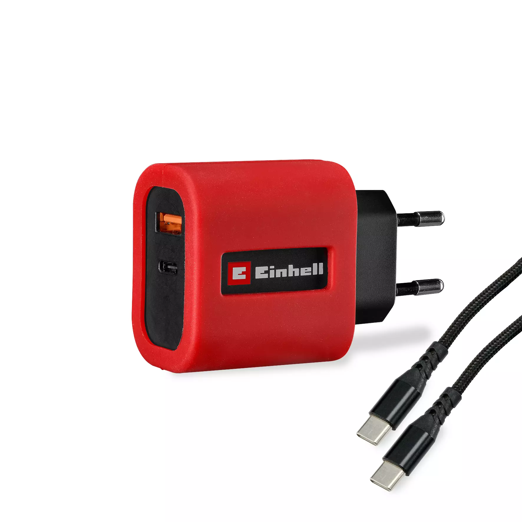 Einhell USB brzi punjač, 220V adapter, USB-C 65W, USB-A 18W