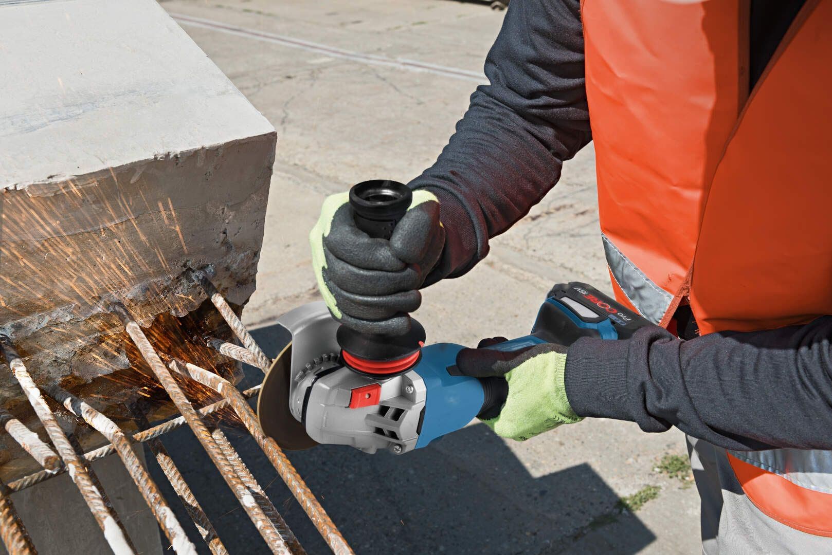 Bosch GWS 18V-15 C Akumulatorska ugaona brusilica + L-Boxx - slika 14