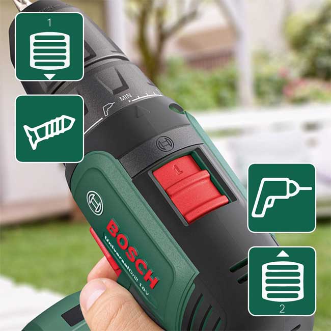 Bosch UniversalDrill 18V Akumulatorska bušilica-odvrtač, 2x1.5Ah - slika 2