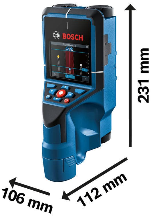 Bosch Wallscanner D-tect 200 C solo detektor struje - kablova pod naponom u L-Boxx koferu - Detektuje sve uobičajene predmete i dok vrši lako dokumentovanje - slika 2